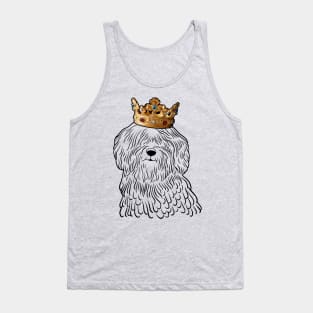 Puli Dog King Queen Wearing Crown Tank Top